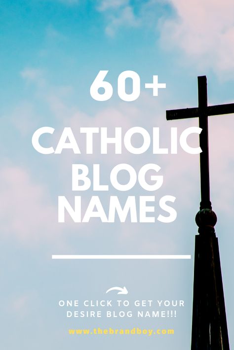 Here are very Best and Memorable catholic blog names ideas for your Next Blog Catholic Names, Womens Group, Creative Names, Names Ideas, Blog Names, Roman Catholic Church, Roman Catholic, Catholic Church, Business Names