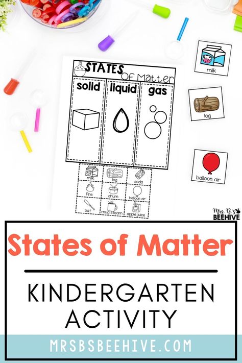 Kindergarten Properties Of Matter, States Of Matter For Kindergarten, States Of Matter Grade 2, Science For Kindergarten Worksheets, Worksheet Science For Kindergarten, States Of Matter Worksheet Kindergarten, States Of Matter Preschool, States Of Matter Kindergarten, Kindergarten Science Journal