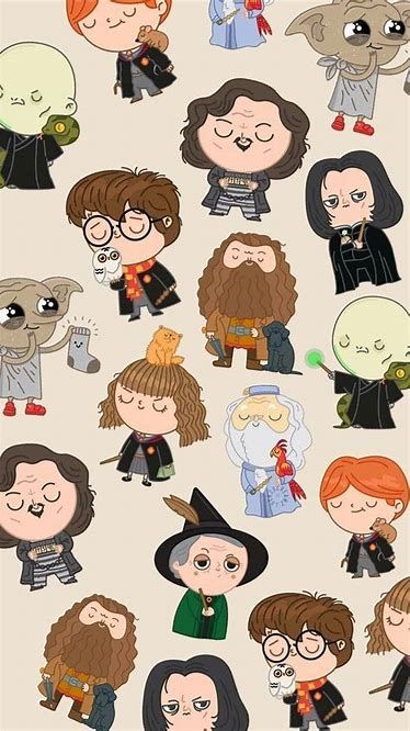 Harry Potter Cartoon Wallpaper, Harry Potter Cartoon, Cartoon Wallpaper, Harry Potter, Smartphone, Wallpapers