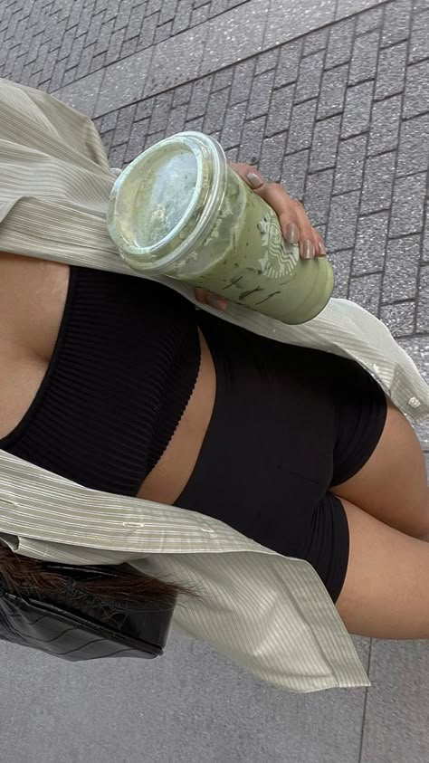 matcha, green aesthetic pics, outfit inspo, style, starbucks, Matcha Inspired Outfits, Matcha Photoshoot, Matcha Girl Aesthetic, Matcha Drink Aesthetic, Pinterest Breakfast, Matcha Latte Aesthetic, Coffee Walk, Smoothie Aesthetic, Matcha Girl