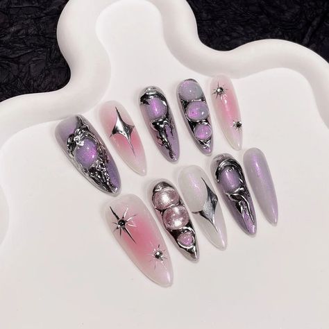 none Press On Nails Coffin, Nail Tip Designs, Press On Nails Long, Nagel Tips, Nail Type, Nail Length, Cat Kuku, Nails Coffin, False Nail