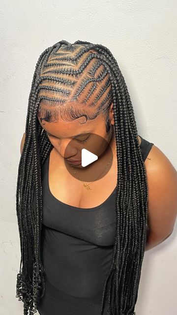 Rae_BraidedIt🎀 on Instagram: "Cleannnn😍🔥 
WhatsApp 🇹🇹364-9811 to Book!!
•
•
•
#fulanibraids #braids #braidstyles #trinibraiders #knotlessbraids" Prom Dresses Short Blue, Half Braided Hairstyles, Kids Salon, Lemonade Braids, Cornrows Styles, Stitch Braids, Protective Hairstyles Braids, Short Braids, Fulani Braids