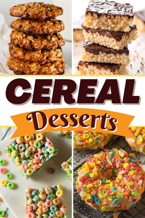 Krave Cereal Treats, Rice Krispie Treats With Other Cereal, Cereal Cookie Bars, Desserts With Cereal, Treats Made With Cereal, Recipes Using Kix Cereal, Cookie Crisp Cereal Treats, Cereal Treats Recipe, Cookies Made From Cereal