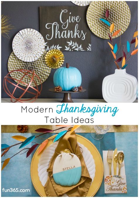 Pretty and modern Thanksgiving table ideas #thanksgivingtable #thanksgivingdecor #thanksgivingcenterpiece #thanksgivingplacesetting #modernthanksgiving #givethanks Gold Thanksgiving Table, Modern Thanksgiving Decor, Wood Letters Decorated, Modern Thanksgiving Table, Thanksgiving Table Ideas, Thanksgiving Table Decor Ideas, Place Settings Thanksgiving, Modern Thanksgiving, Thanksgiving Table Decor