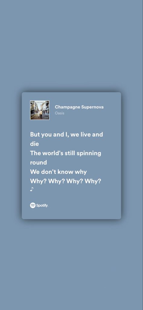 Champagne Supernova, Champagne Supernova Lyrics, You And I, Champagne, Music