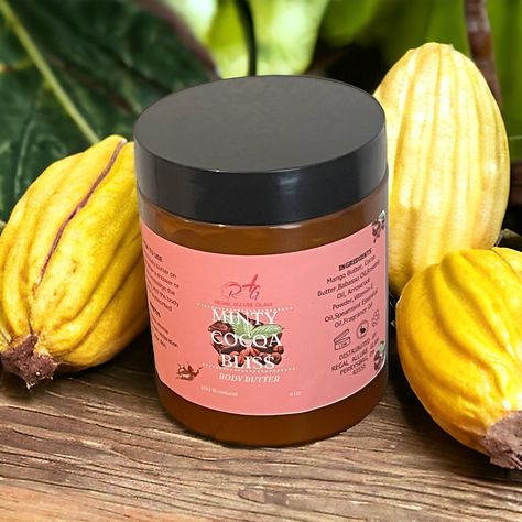 🍫✨ Indulge in the Cozy Magic of Our Minty Cocoa Bliss Body Butter! ✨🍃 Get ready to wrap your skin in a warm embrace this fall and all year round! Our Minty Cocoa Bliss Body Butter is a luxurious blend of nourishing ingredients designed to hydrate, soothe, and pamper your skin. 🍂❤️ 🌟 **Key Ingredients:** - **Mango Butter & Cocoa Butter:** Deeply moisturizing and rich in vitamins, perfect for combating dry skin. - **Babassu Oil:** Lightweight and easily absorbed, leaving your skin feeling sil... Babassu Oil, Spearmint Essential Oil, Arrowroot Powder, Oil Benefits, Mango Butter, Vitamin E Oil, Rosehip Oil, Cocoa Butter, Body Butter