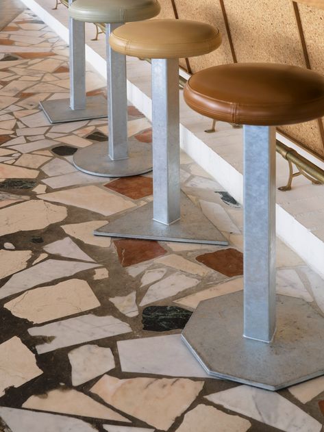 CUBIX Stool - BCI Furniture Tropical Bar, Central Bar, Marble Tables, Terrazzo Floor, Bar Station, Urban Loft, Terrazzo Flooring, Private Dining Room, Danish Furniture