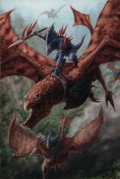 Rajadáctilo Lizardmen Warhammer, Flying Lizard, Dark Sun, The Lizard, Creature Artwork, Fantasy Battle, Warhammer Art, Flying High, D&d Dungeons And Dragons