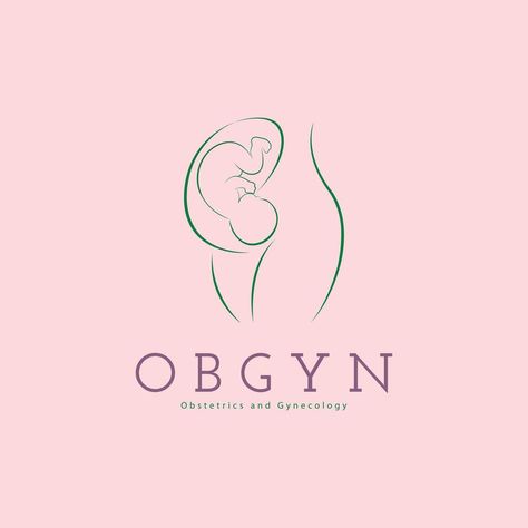 Obstetrics And Gynaecology Logo, Obstetrics And Gynecology Art, Gynecology Logo, Gynecologist Logo, Doctor Things, Female Surgeon, Clinic Logo, Obstetrics And Gynaecology, Baby Pregnancy