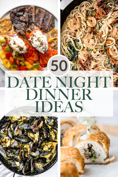 Fancy Dinner For Family, Dinner To Make With Boyfriend, Gourmet Dinner Ideas For Two, Dinners Men Love, Saturday Night Dinner Recipes, Date Dinners To Make, Fancy Homemade Dinner For Two, Romantic Dinner Food Ideas, Best Dinner Recipes For Guests