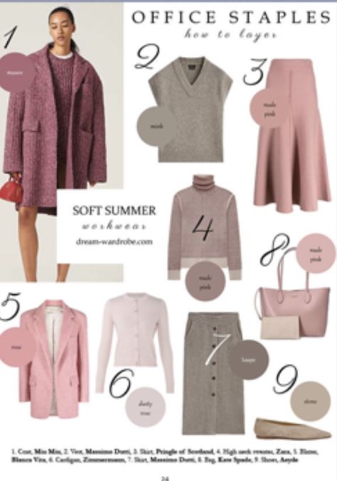 Soft Summer Makeup Tutorials, Soft Shaded Summer, Soft Summer Business Outfits, Soft Summer Christmas Outfit, Soft Summer Combinations, Soft Summer Office Outfit, Soft Summer Vs Soft Autumn, Soft Summer Color Palette Outfits, Soft Summer Outfits Inspiration