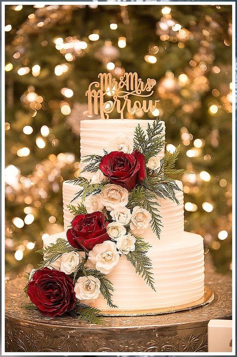 Winter Wedding Receptions - 10 Classic Metallic Winter Color Combos for Your Inspiration - ColorsBridesmaid Light Pink Flowers Wedding, Maroon Wedding Colors, Maroon Bridesmaid, Maroon Bridesmaid Dresses, Wedding Sign Decor, Wedding Cake Prices, Maroon Wedding, Floral Wedding Cakes, Wedding Cake Rustic