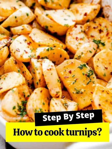 How To Cook A Turnip, How To Fix Turnips, White Turnip Recipes, How To Cook Parsnips, How To Cook Turnips, White Turnip, Roasted Turnips, Turnip Recipes, Turnip Greens