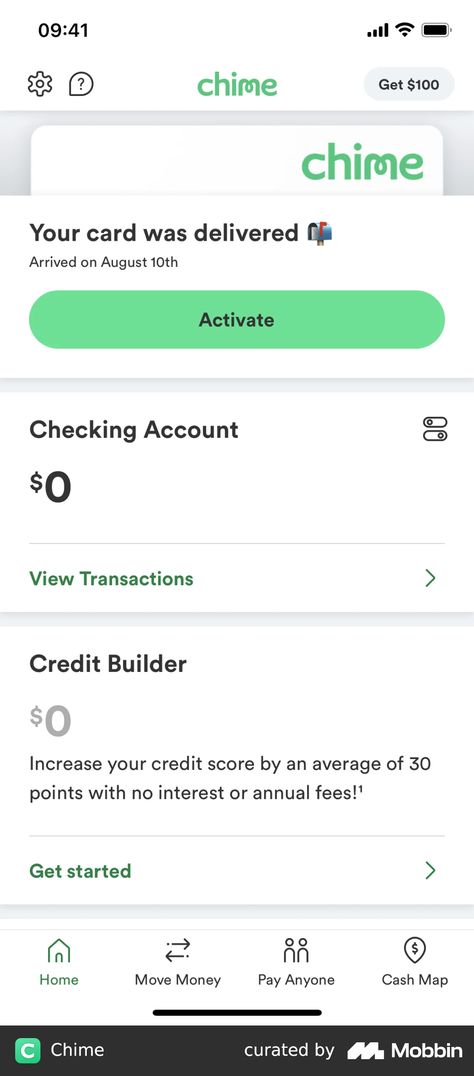 Chime iOS | Mobbin Chime Balance, Chime Bank, Ui Ux Design Inspiration, Ux Research, App Pictures, Ux Design Inspiration, Mobile Web, App Ui Design, Web App Design
