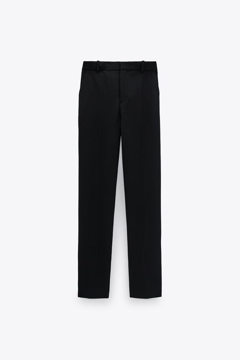 Zara Black Trousers, Trendy Trouser, Ideal Closet, Zara Portugal, New Clothes, Black Trousers, Tshirt Outfits, Clothes And Accessories, Zara Black