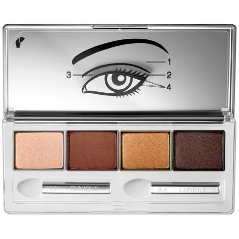 All About Shadow - Quad - CLINIQUE | Sephora Affordable Eyeshadow Palettes, Clinique Eyeshadow, Celebrity Beauty Secrets, Eyeshadow Quad, Pink Chocolate, Clinique Makeup, Pink Eyeshadow, Natural Eyes, Celebrity Beauty