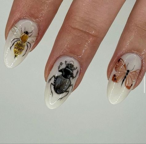 Beatle Nails Art, Beatles Nails, Bug Nails, Prettiest Girl, Nails Art, Nail Design, Nail Inspo, Nail Designs, Sense