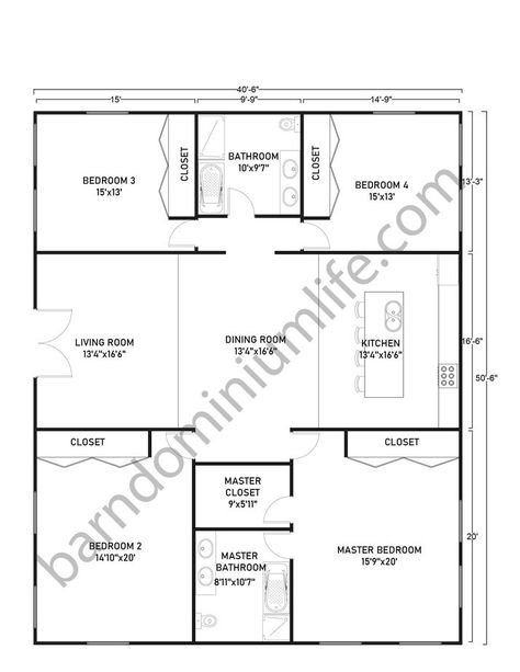 Design your own 40x50 Barndominium Floor Plans with Porch, Shop Area and Master’s Bedroom. These layouts are suitable for small, average and medium families. Barndominium Floor Plans 40 X 50, 50 X 40 House Plans, Shophouses Design Plan, 40 X 40 Barndominium Floor Plans, One Story Barndominium Floor Plans With Garage, Unique Barndominium Ideas, Barndominiums On A Budget Floor Plans, 50x60 Barndominium Floor Plans, 50x50 Barndominium Floor Plans