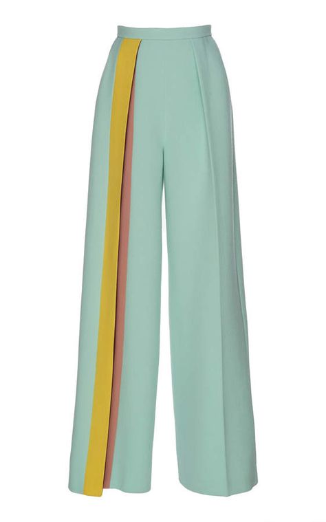 DELPOZO Striped Crêpe Pants Fancy Pants Outfit, Detail Couture, فستان سهرة, Pants Design, Classy Dress, Pants Outfit, Classy Outfits, African Fashion, Fashion Pants