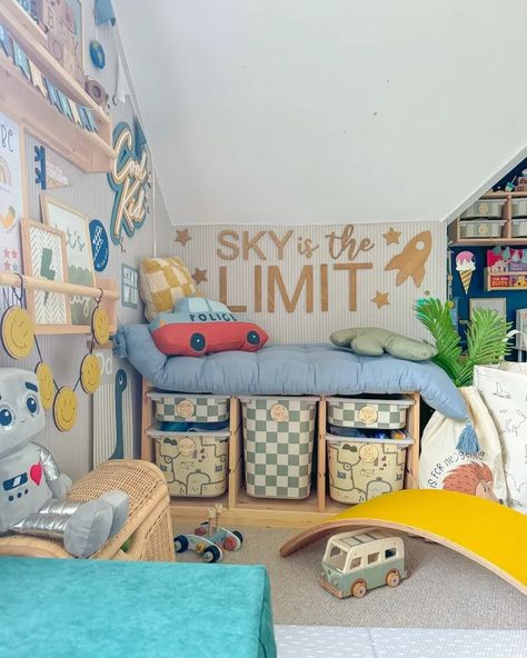 7 Insanely Cool Playroom Ideas That Every Kid Will Love! - Home Chic & Comfort Boy Playroom Ideas, Playroom Paint Ideas, Cool Playroom Ideas, Cool Playroom, Playroom Paint, Boy Playroom, Kids Room Design Boys, Indoor Playroom, Boys Playroom