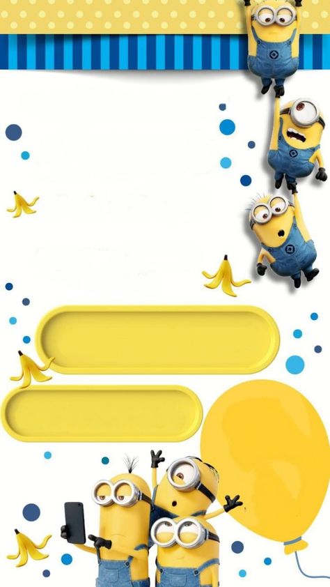 Minions Birthday Invitations, Minions Birthday Party Ideas, Minion Birthday Party Ideas, Minion Background, Minion Party Invitations, Minion Birthday Card, 4 Minions, Minion Invitation, Minions 4