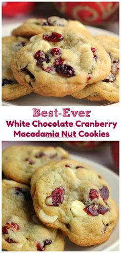 White Chocolate Macadamia Cranberry Cookies, Cranberry Macadamia Nut Cookies, Cookies Macadamia, Nutty Cookies, Chocolate Cranberry Cookies, White Chocolate Macadamia Nut Cookies, White Chocolate Macadamia Nut, White Chocolate Cranberry Cookies, Macadamia Cookies