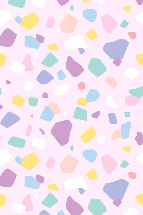 Cute Abstract Backgrounds, Pastel Pattern Design, Cute Wallpapers Pastel, Pastel Pattern Wallpaper, Terrazo Wallpaper, Cute Patterns For Backgrounds, Pastel Pattern Background, Kids Wallpaper Texture, Kids Pattern Design