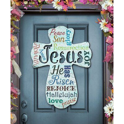 Easter Decor Outdoor, Outdoor Cross, Cross Door Hangers, Wood Wall Cross, Wooden Door Hanger, Wall Cross, Wooden Door Hangers, Easter Cross, Jesus Cross