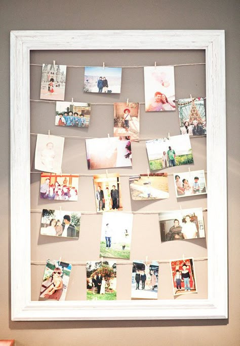 20 Cool DIY Photo Collage For Dorm Room Ideas | Home Design And Interior Foto Muro Collage, Vstupná Hala, Photo Collage Diy, Collage Des Photos, Collage Foto, Collage Mural, Collage Diy, Diy Picture, Hanging Photos