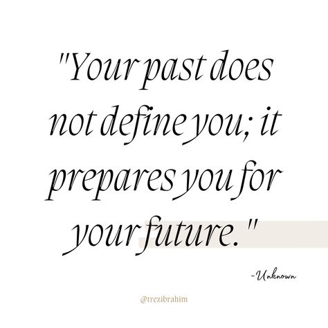 Your past does not define you; it prepares you for your future.✨ ~Unknown The lessons of the past shape our resilience for the future.💖 Reflecting on this, I've embraced the transformative power of learning from experience.🌟 Don't let your past define you; let it refine you for a brighter future.✨🌈 The Past Is In The Past, Vision 2024, Character Aesthetics, The Revenant, Bright Future, Poetry Quotes, Don't Let, Looking Back, Me Quotes