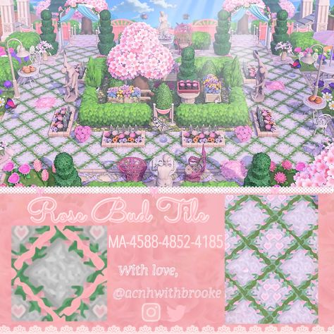 Brooke ♡ on Twitter: "A few people have been asking for this and I was gunna wait to share it but here it is, hope you guys like it! 🌷🌸💕 #AnimalCrossingNewHorizons #ACNH #ACNHDesigns #acnhinspo https://t.co/alpGQfg31n" / Twitter Animal Crossing Pink Codes, Acnh Elegant, Acnh Pathways, Kawaii Island, Pathway Design, Ac Codes, Cottagecore Pink, Pink Island, Blue Core