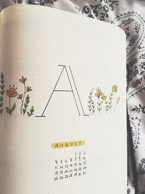 August Bujo, Bullet Journal Easy, August Bullet Journal Cover, August Bullet Journal, Journal August, Bullet Journal August, Bullet Journal Cover, Journal 2024, Journal Fonts