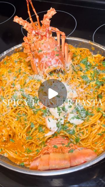 Alex Rios on Instagram: "Spicy Lobster Pasta 🦞🔥 recipe ⬇️

Serves 3-4

Whole lobster or 2 lobster tails

Insert a knife through the center of the head of the lobster if using whole lobster. Bring a pot of water to a boil. Cook down lobster for 8 minutes. Color should change to red. Remove and let it cool in an ice bath.

12-16 oz pasta of choice
1/2 medium onion, diced
3-4 garlic cloves, minced
1 tsp red pepper flakes
1/4 cup tomato paste
1 cup heavy cream
4 tbsp butter
1 tsp salt
1/2 tsp black pepper
1 tsp paprika
1 tsp Italian seasoning
1/4 cup Parmesan cheese
Pinch of chopped parsley
1/2 cup reserved pasta water (use as much as you need)

Sauté onions, garlic and red pepper flakes for 2-3 minutes with 2 tbsp butter. Add tomato paste and cook down till brick red color. Add cream. Turn Spicy Lobster, Lobster Pasta Recipe, Boil Cook, Sauté Onions, Lobster Pasta, Brick Red Color, Pasta Water, Crab And Lobster, Ice Bath