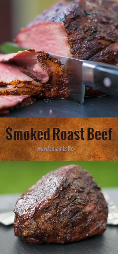 Smoked Roast Beef, Smoked Roast, Smoked Beef Roast, Meaty Appetizers, Traeger Grill Recipes, Roast Beef Sandwich, Meat Smoker, Smoker Cooking, Roast Beef Sandwiches