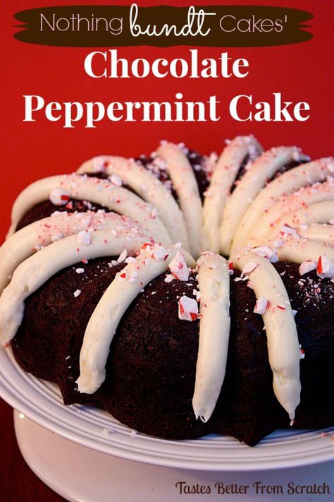 Whenever I bring this bundt cake to parties or a get-together with friends ,it's always a huge hit! It's fluffy and moist and well, amazing :-) Copycat Nothing Bundt Cake, Nothing Bundt Cake Copycat, Chocolate Peppermint Bundt Cake, Peppermint Bundt Cake, Cream Eggs, Peppermint Cake, Cake Calories, Nothing Bundt, Peppermint Extract