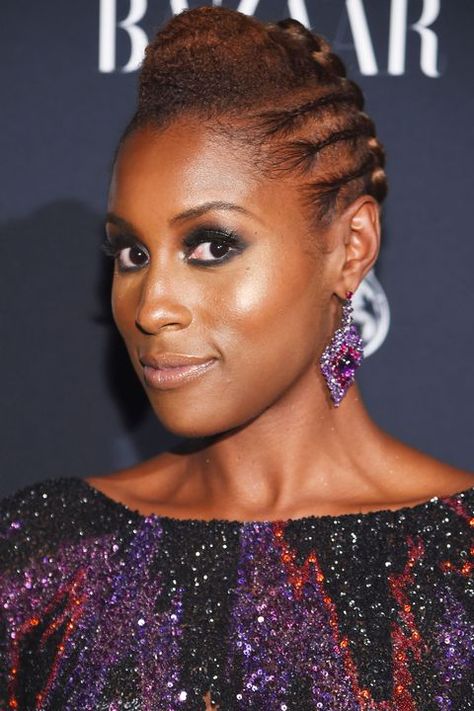 Cornrows And Curls, Issa Rae Hairstyles, 80s Hairstyles, Most Beautiful Hairstyles, Hairstyles Cornrows, Low Porosity Natural Hair, Cornrow Styles, Hairstyles School, Lemonade Braids Hairstyles