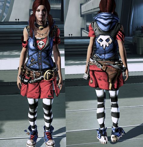 Gaige the Mechromancer outfit for Femshep. -Credits- Game: Borderlands 2: Mechromancer DLC Developed by: Gearbox Software Published by: 2K Games Borderlands Gaige, Borderlands Art, Uncharted, Borderlands, Car Stuff, Cosplay Ideas, Art Clothes, Festival Outfit, New Outfits