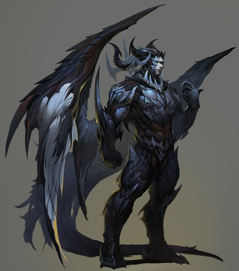 Dragon_01, CheolSeung _ on ArtStation at https://www.artstation.com/artwork/K9Amo Fantasy Demon, Fantasy Beasts, Demon Art, Fantasy Monster, Arte Fantasy, 판타지 아트, Monster Art, Creature Concept, Dragon Art