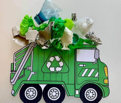 Recycling Art Projects, Reduce Reuse Recycle Crafts, Reduce Reuse Recycle Activities, Recycle Activities, Recycle Preschool, Recycling Activities For Kids, Crafts For Kids Preschool, Community Helpers Preschool Activities, Earth Activities