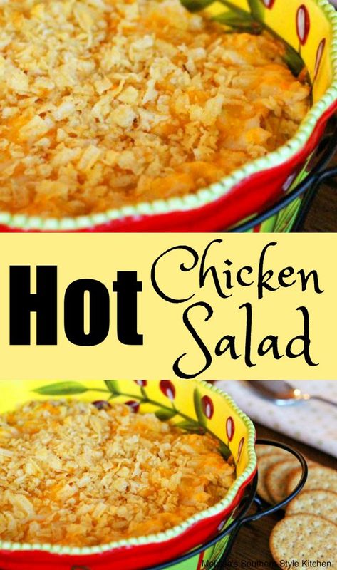 Hot Chicken Salad Dip, Hot Baked Chicken Salad, Chicken Salad Leftovers, Nashville Hot Chicken Salad Recipe, Hot Chicken Salad Casserole With Potato Chips, Baked Chicken Salad Recipe, Warm Chicken Salad Recipe, Hot Chicken Salad Casserole With Almonds, Crispy Chicken Salad Casserole