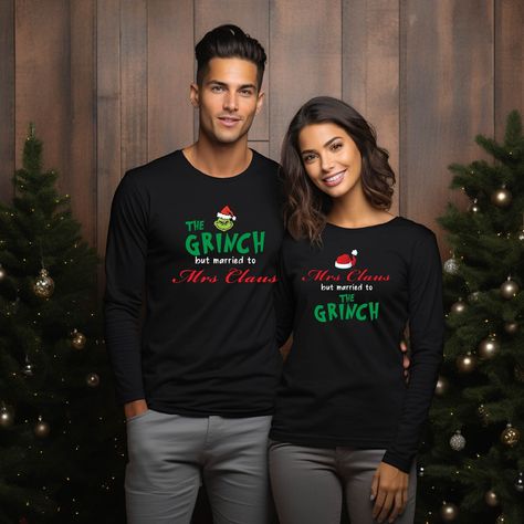 Mrs Claus Married To The Grinch Shirt, Married To The Grinch, Grinch Sweatshirt, Mrs Claus, The Grinch, Grinch, Fashion Item, Gender Neutral, Small Business