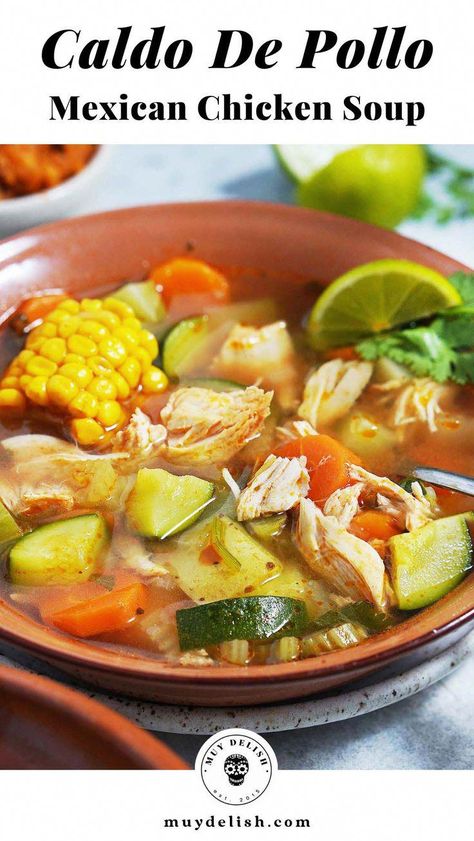 #DietForGoodHealth Mexican Chicken Sopa, Mexican Chicken Caldo Recipe, Honduran Chicken Soup, How To Make Caldo De Pollo Mexican Chicken Soups, Mexican Chicken And Vegetable Soup, Chicken Caldo Soup, Pollo Caldo Soup, Chicken Noodle Soup Mexican, Easy Chicken Caldo Recipe