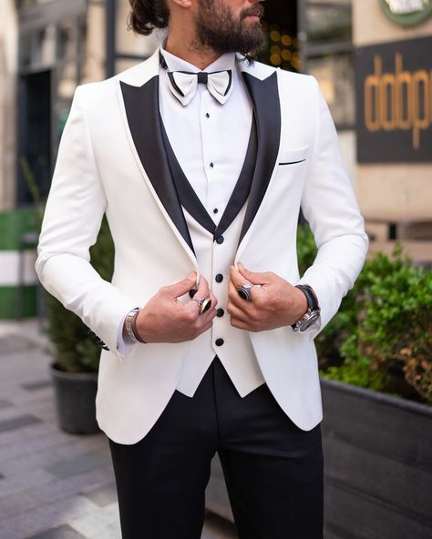 Pure elegance, unparalleled style. 🔍Pearl Elite White Tuxedo(Check Link in Bio) 💼Available for order at ONLY 365 USD 🌏FREE Shipping Worldwide #EliteFashion #WhiteTuxedo #UnmatchedElegance #FormalWear #DapperStyle #SophisticatedLook #SharpDressedMan #EventReady #LuxuryAttire #FashionForward #ModernGentleman Italian Groom Suit, Kid Tuxedo, Wedding Tux, White Italian, White Tuxedo, Tuxedo Suit, Tuxedo Jacket, Groom Suit, Black Tie Event