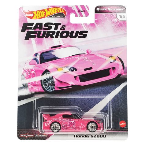 The casting is based on a 2011 Honda S2000. This casting was released in 2020 by Hot Wheels as part of the Fast & Furious, Quick Shifters series. Heo Peppa, Honda 2000, Hot Wheels Cars Toys, Hot Weels, Fast Furious, Christmas Room Decor, Honda S2000, Kids Gift Guide, Christmas Room