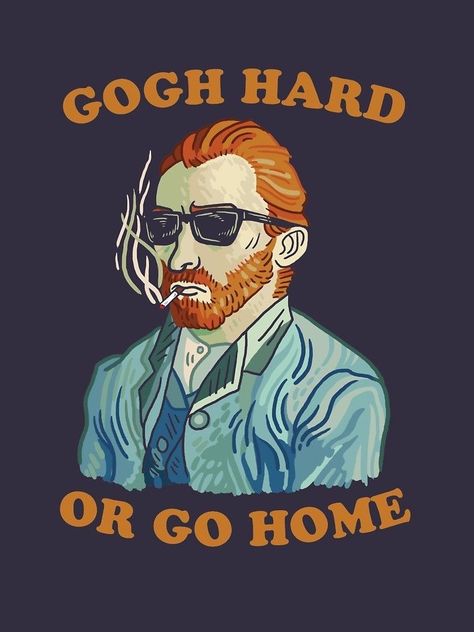 Van Gogh Illustration, Funny Van Gogh, Work Pictures, Arte Van Gogh, Home Card, Art Van, Van Gogh Art, Vincent Van, Work Humor