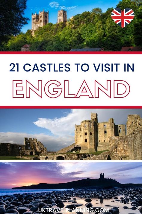 21 famous castles in England to explore England Castle, England Itinerary, Dover Castle, British Castles, Castles To Visit, Travel England, English Castles, Castles In England, Day Trips From London