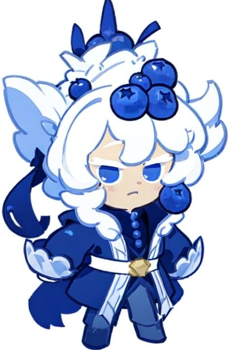 Blueberry Character Design, Cookierun Kingdom Character, Cookie Run Ocs, Cookie Run Kingdom Oc, Cookie Run Oc, Crk Ocs, Crk Oc, Blueberry Cookies, Cookie Run Kingdom