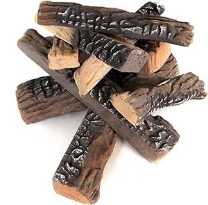 Amazon.com: AVAFORT 10 Piece Gas Fireplace Logs, Ceramic Wood Gas Fireplace Log Set for Propane, Gas, Gas Inserts, Gel, Ethanol, Electric, Indoor, Outdoor Fireplaces, and Fire Pits (Large) : Home & Kitchen Fake Fireplace Logs, Gas Fire Logs, Stone Electric Fireplace, Indoor Gas Fireplace, Fireplace Vent, Vented Gas Fireplace, Natural Gas Fireplace, Gas Insert, Fake Fireplace