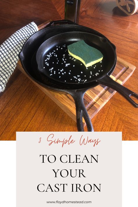 Cleaning your cast iron skillet should not be a chore, but many people do not understand the best ways to clean them and end up potentially ruining them. How To Clean A Rusty Cast Iron Skillet, Cleaning A Cast Iron Skillet, How To Clean Cast Iron, How To Clean Cast Iron Skillet, Clean Cast Iron Pan, Clean Cast Iron Skillet, Cleaning Rusty Cast Iron, Cleaning Cast Iron, Cast Iron Muffin Pan