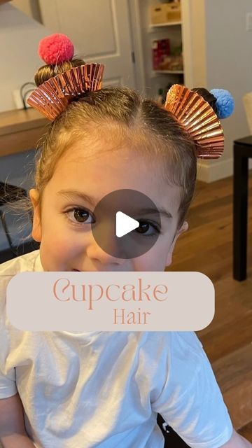 Toddler Wacky Hair Day, Easy Crazy Hairstyles For School, Crazy Hair Day Teacher Ideas, Cupcake Crazy Hair, Simple Crazy Hair Day Ideas For Kids, Crazy Hair Day Girls Easy, Crazy Hair Day At School Easy, Silly Hair Day Ideas Kids, Crazy Hair Day Cupcake